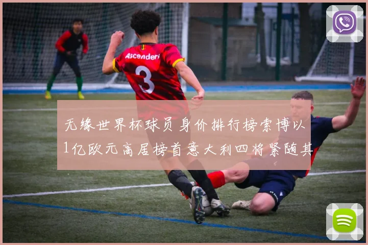 无缘世界杯球员身价排行榜索博以1亿欧元高居榜首意大利四将紧随其后