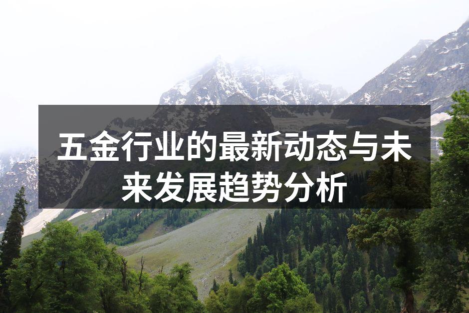 五金行业的最新动态与未来发展趋势分析